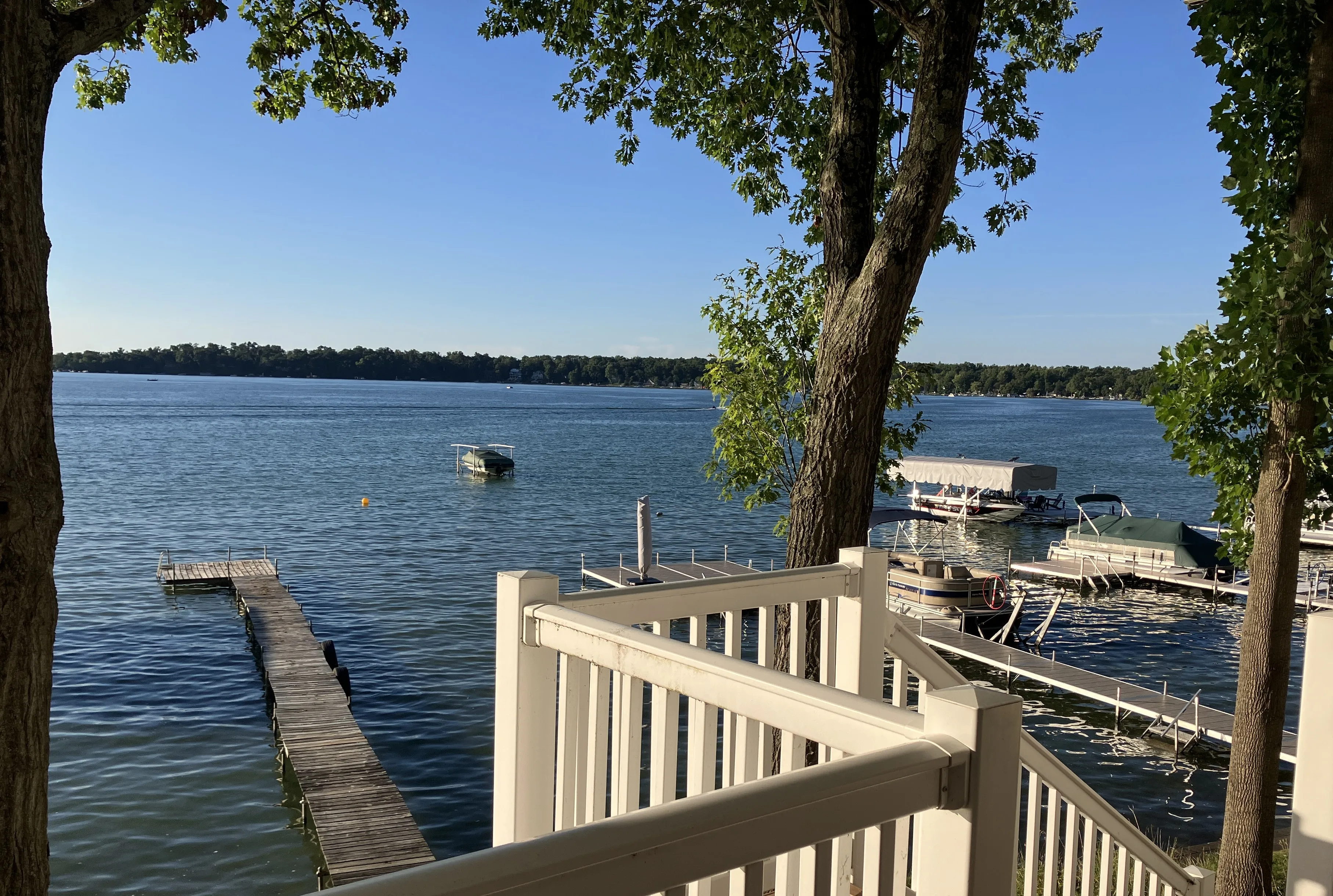 View of Klinger Lake from the front porch.